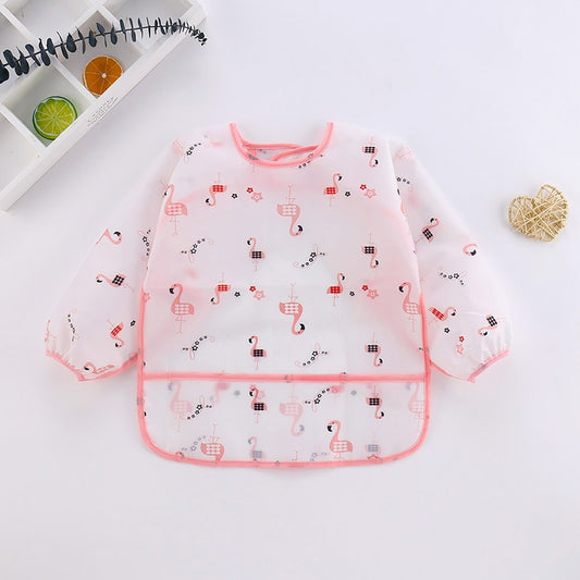 Baby Bib Waterproof Long Sleeve