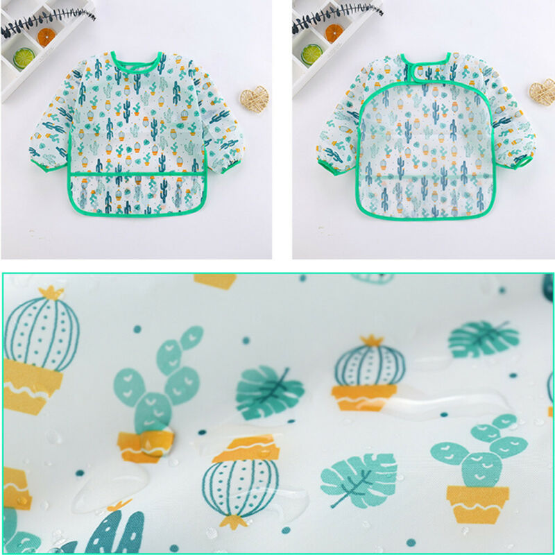 Baby Bib Waterproof Long Sleeve