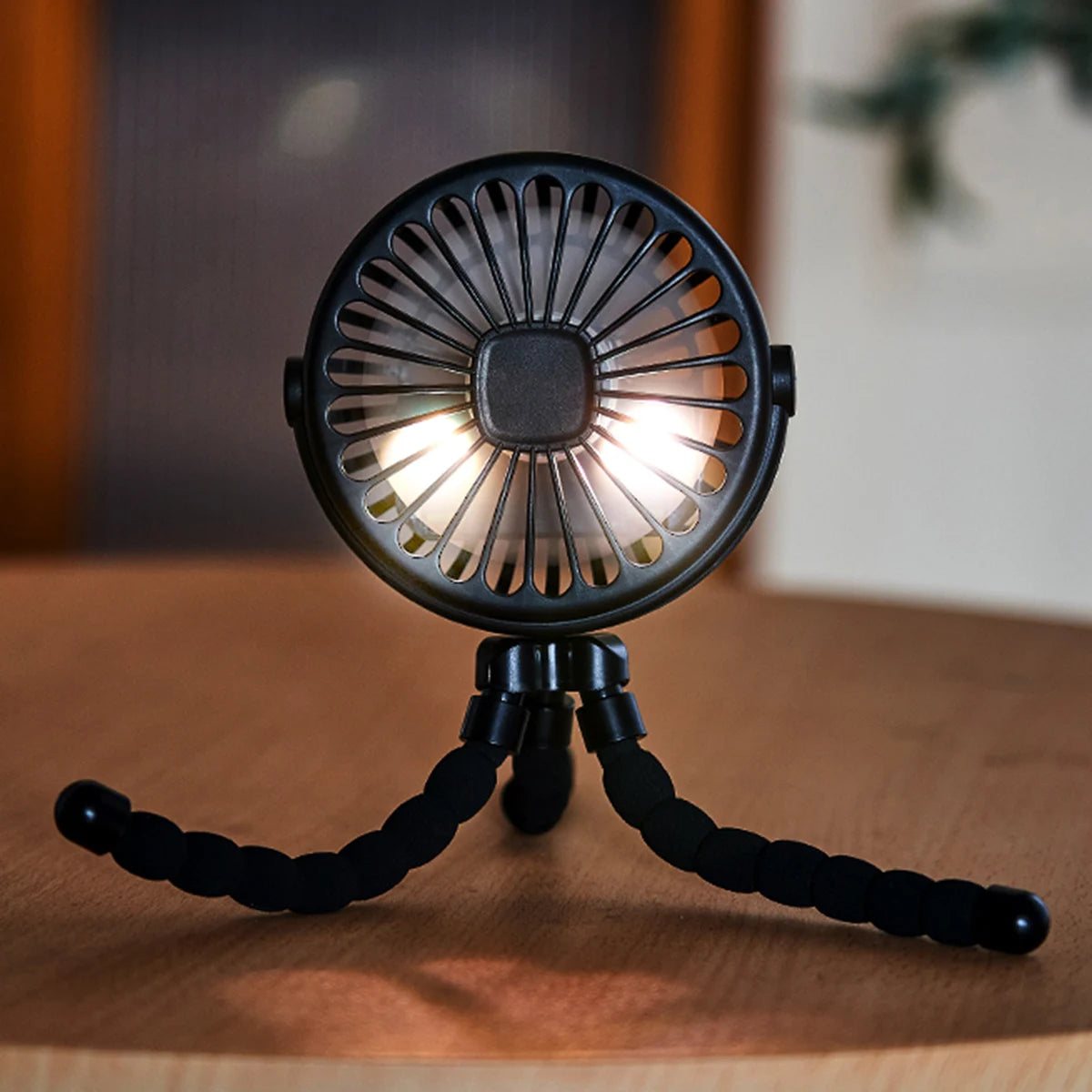 Wild Child™ Octopus Portable Fan — 4-in-1 Handheld, Stroller & Desk Fan with Night Light