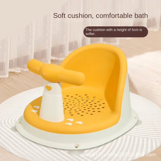 CozyBath™ Infant & Toddler Shower Seat - Sunbeam Honey - Portable Support Stand for Safe, Comfortable Bathing