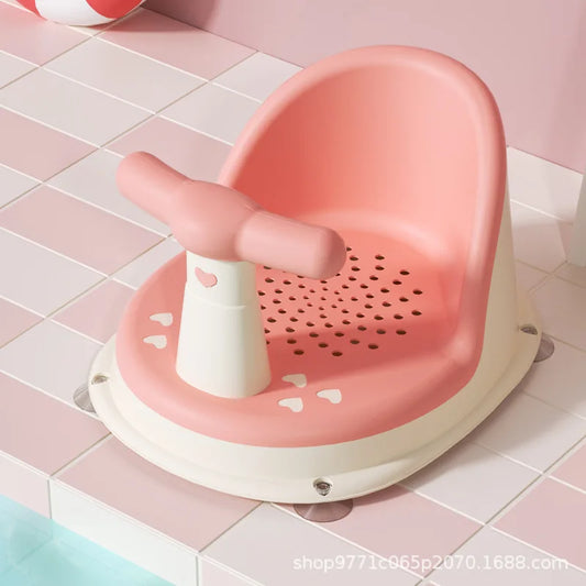 CozyBath™ Infant & Toddler Shower Seat -Sweetheart Pink - Portable Support Stand for Safe, Comfortable Bathing