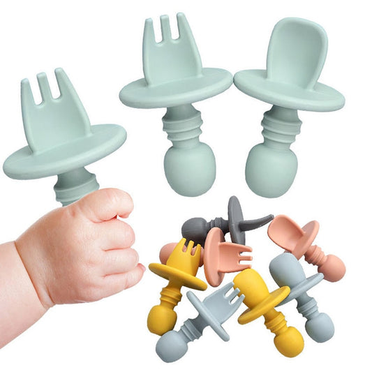 Baby silicone tableware - Fork - Spoon