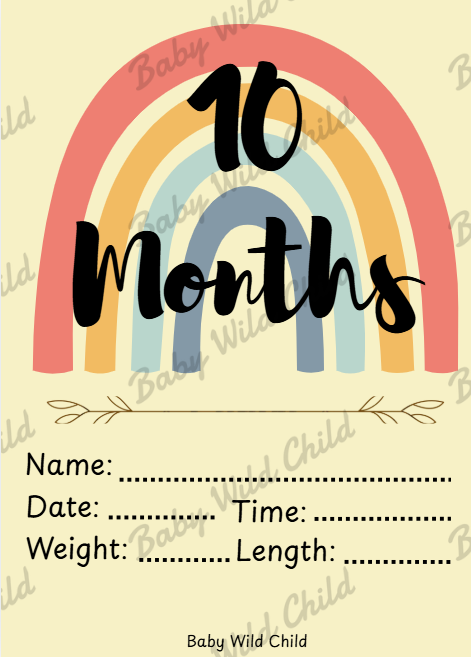Baby Wild Child™ Developmental Milestone Cards | Printable PDF