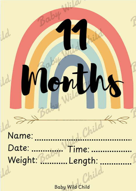 Baby Wild Child™ Developmental Milestone Cards | Printable PDF