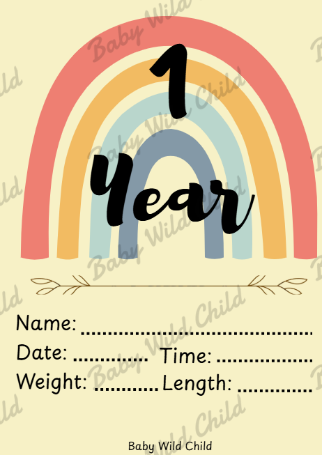 Baby Wild Child™ Developmental Milestone Cards | Printable PDF