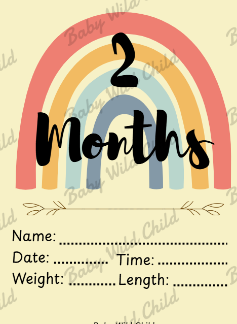 Baby Wild Child™ Developmental Milestone Cards | Printable PDF