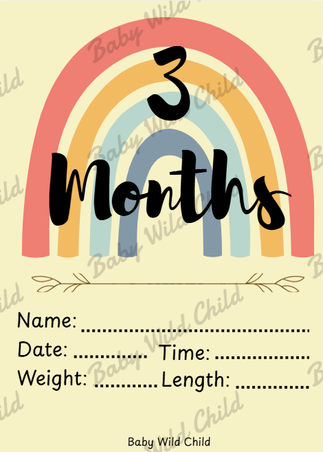 Baby Wild Child™ Developmental Milestone Cards | Printable PDF