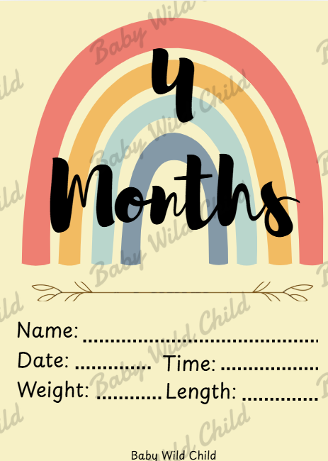 Baby Wild Child™ Developmental Milestone Cards | Printable PDF