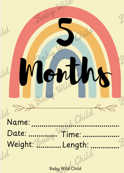 Baby Wild Child™ Developmental Milestone Cards | Printable PDF