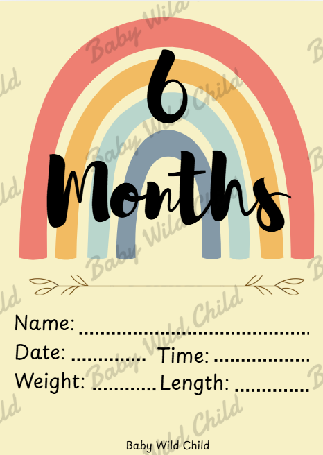Baby Wild Child™ Developmental Milestone Cards | Printable PDF