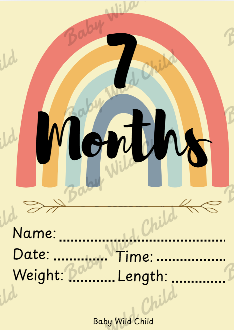 Baby Wild Child™ Developmental Milestone Cards | Printable PDF