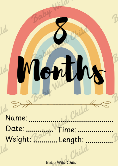 Baby Wild Child™ Developmental Milestone Cards | Printable PDF