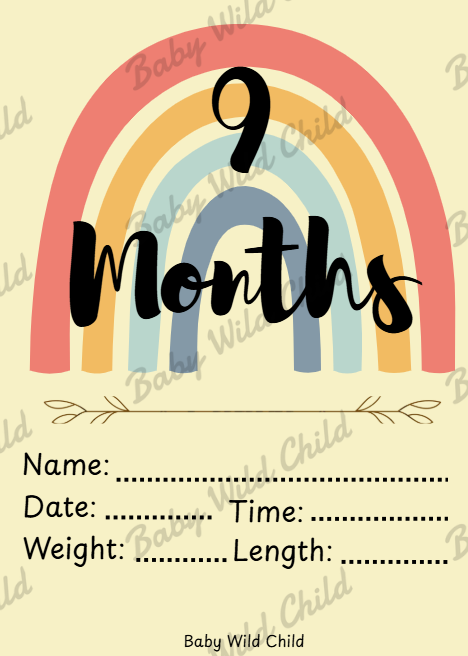 Baby Wild Child™ Developmental Milestone Cards | Printable PDF