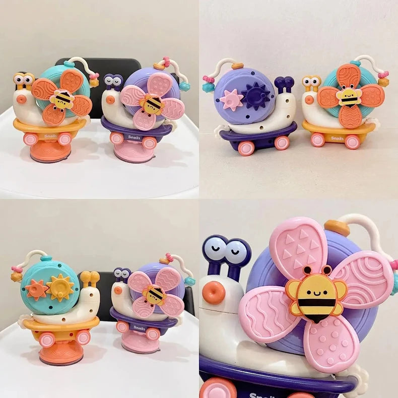 Wild Child™ Suction Snail Sensory Spinner Toy