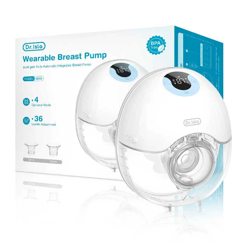 Hands-Free Electric Lactation Pump – 4 Modes, 36 Levels, BPA-Free