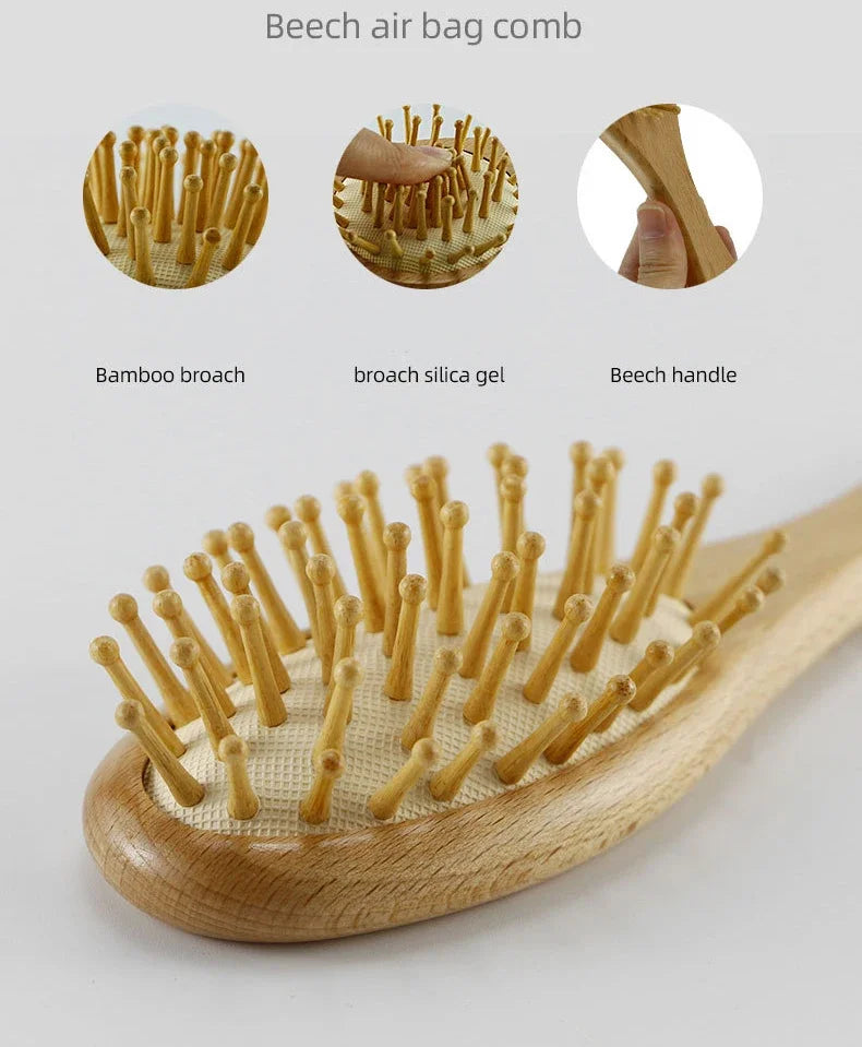 Wild Child™ Natural Wooden Baby Brush & Comb Set