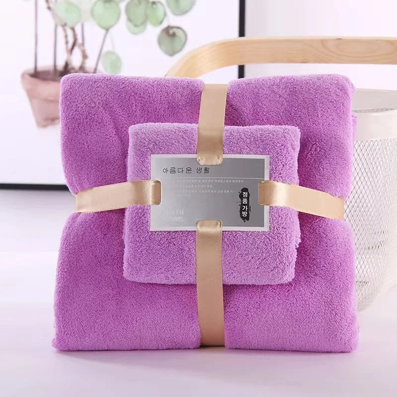 Wild Child™ SoftWrap Coral Velvet Bath Towel Set (2-Pack)