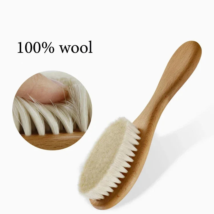 Wild Child™ Natural Wooden Baby Brush & Comb Set