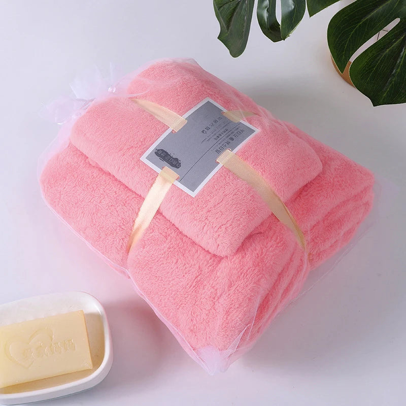 Wild Child™ SoftWrap Coral Velvet Bath Towel Set (2-Pack)