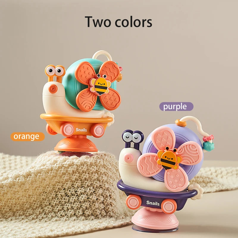 Wild Child™ Suction Snail Sensory Spinner Toy