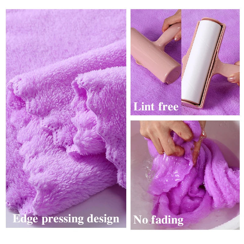 Wild Child™ SoftWrap Coral Velvet Bath Towel Set (2-Pack)
