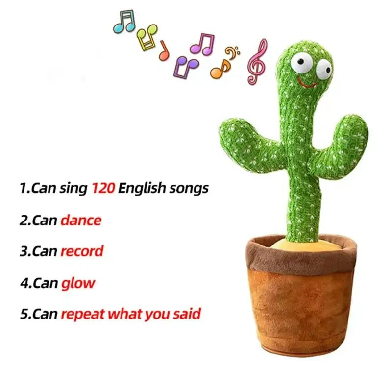 GroovyCactus™ Dancing & Talking Plush — Music, Mimic, Wiggle & Play