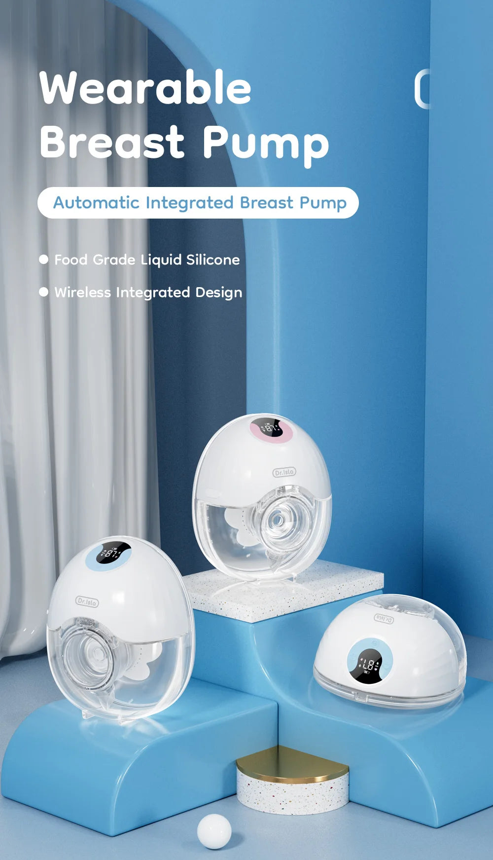 Hands-Free Electric Lactation Pump – 4 Modes, 36 Levels, BPA-Free