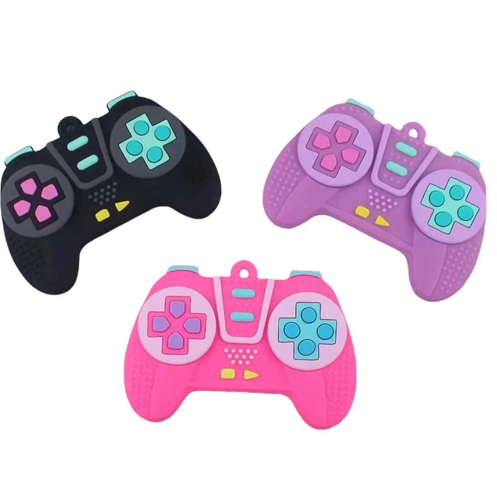 GameBite™ Silicone Teether — Sensory Controller Toy for Babies 3–12 Months