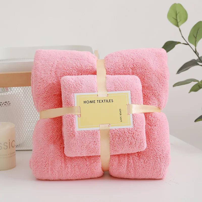 Wild Child™ SoftWrap Coral Velvet Bath Towel Set (2-Pack)