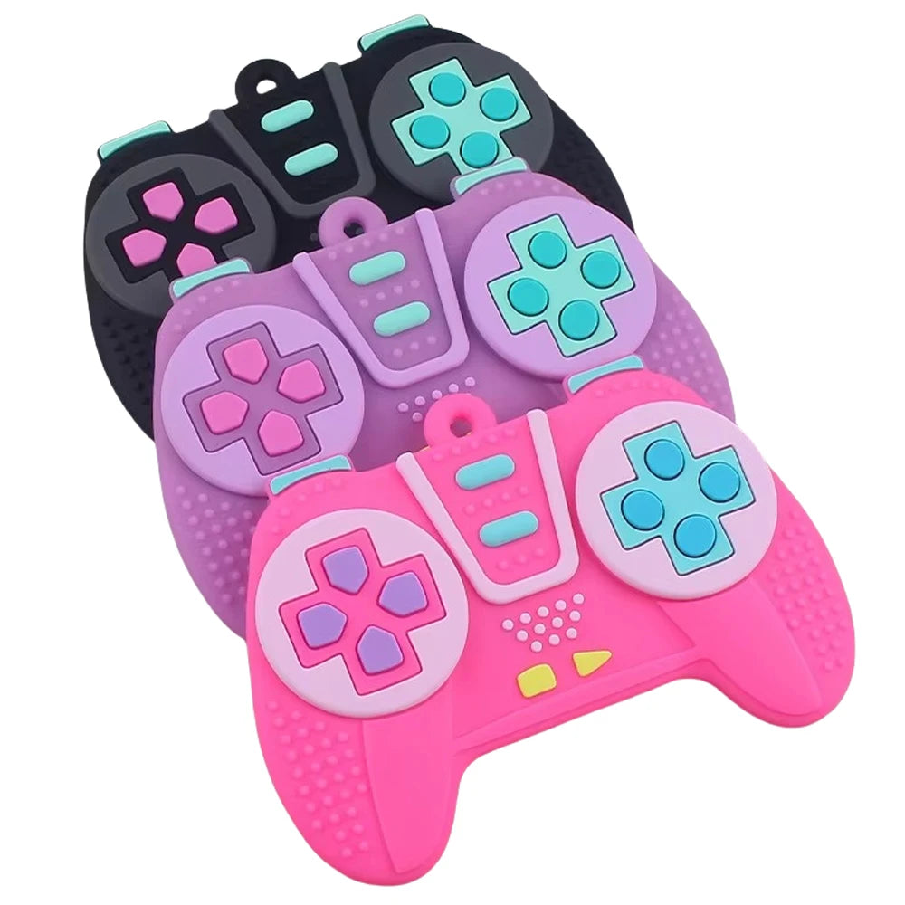 GameBite™ Silicone Teether — Sensory Controller Toy for Babies 3–12 Months