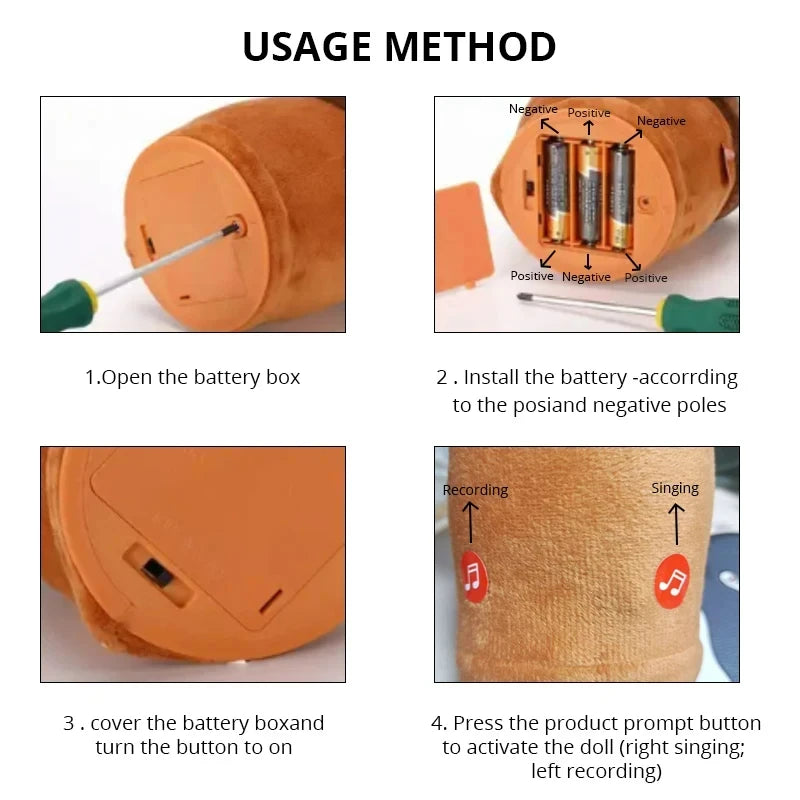 GroovyCactus™ Dancing & Talking Plush — Music, Mimic, Wiggle & Play