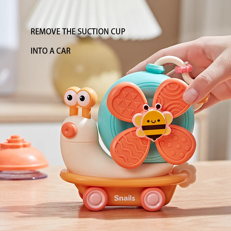 Wild Child™ Suction Snail Sensory Spinner Toy