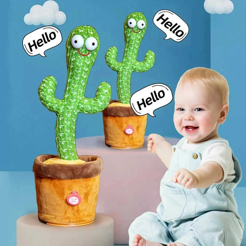 GroovyCactus™ Dancing & Talking Plush — Music, Mimic, Wiggle & Play