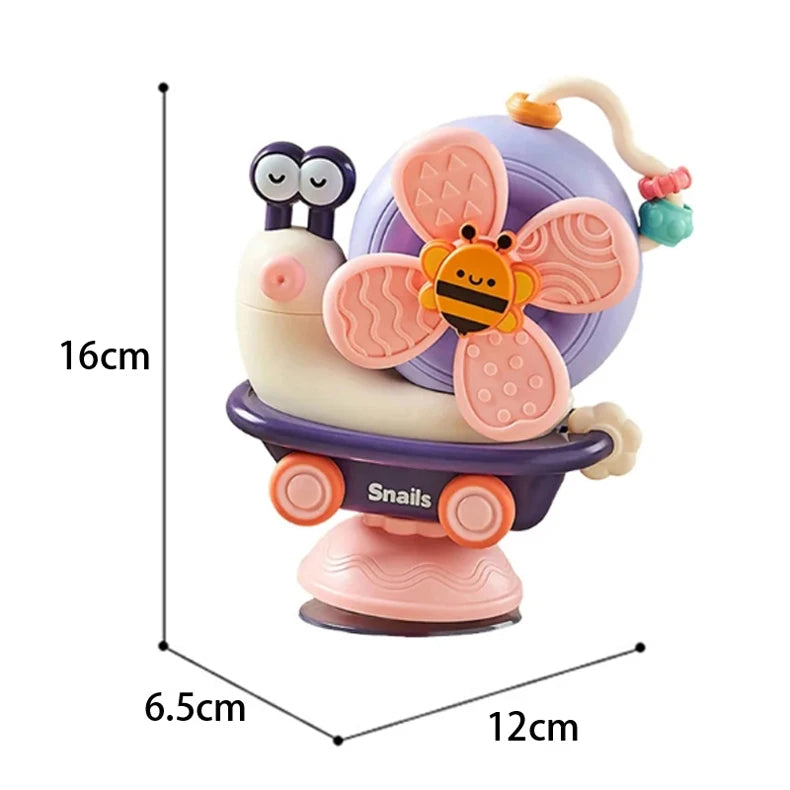 Wild Child™ Suction Snail Sensory Spinner Toy