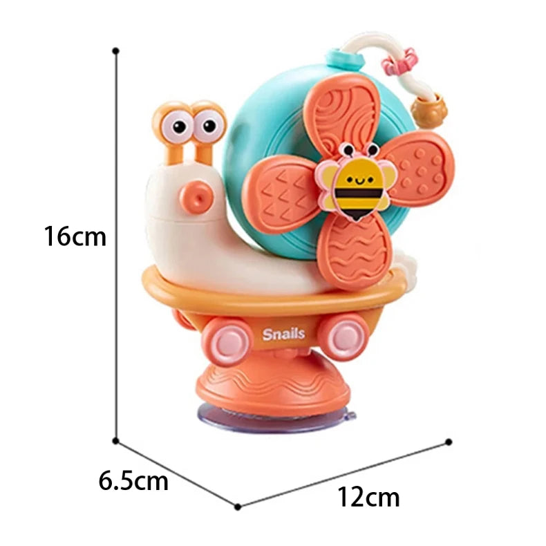 Wild Child™ Suction Snail Sensory Spinner Toy
