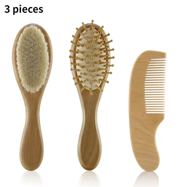 Wild Child™ Natural Wooden Baby Brush & Comb Set