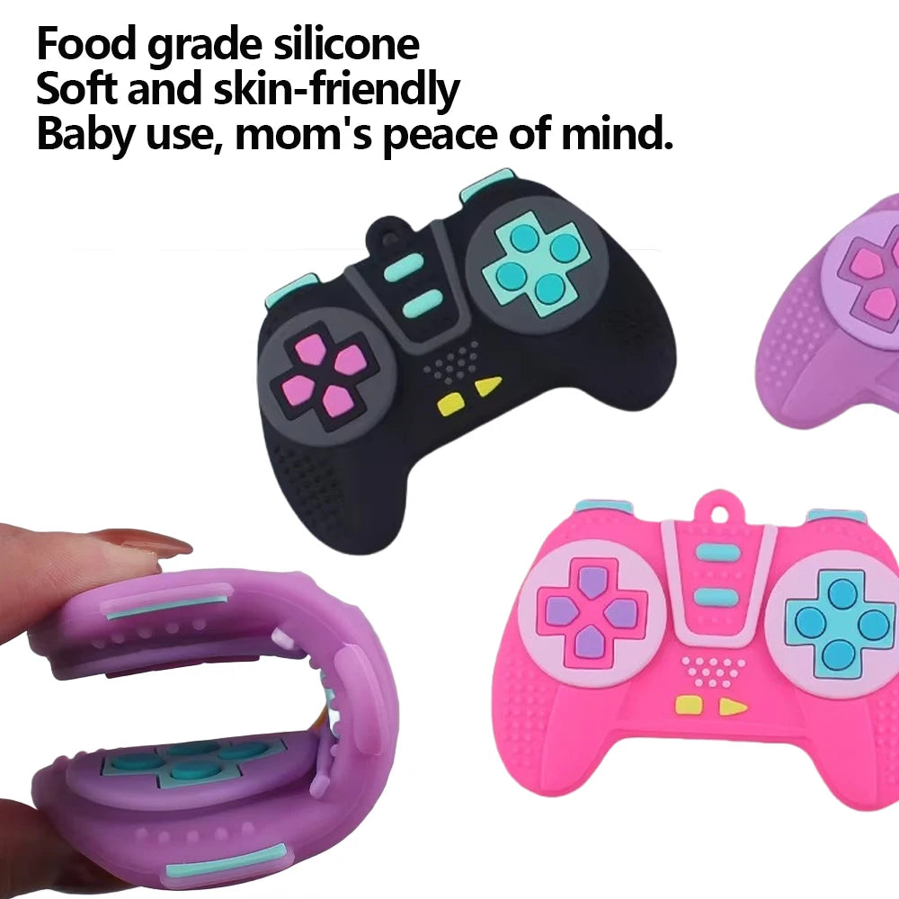 GameBite™ Silicone Teether — Sensory Controller Toy for Babies 3–12 Months